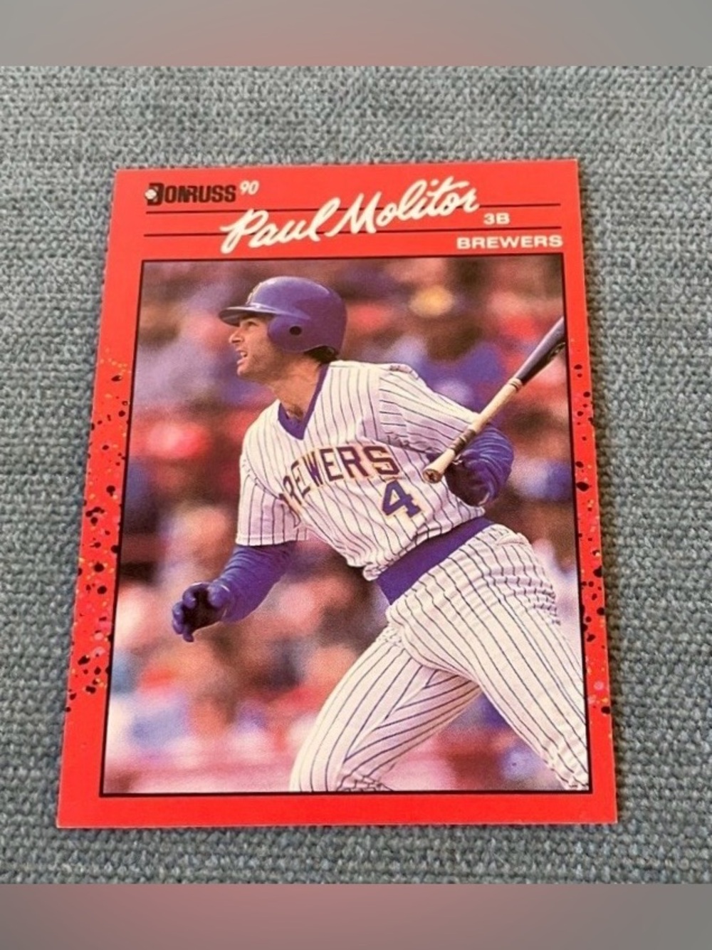 1990 Donruss Milwaukee Brewers Baseball Card Trading Card